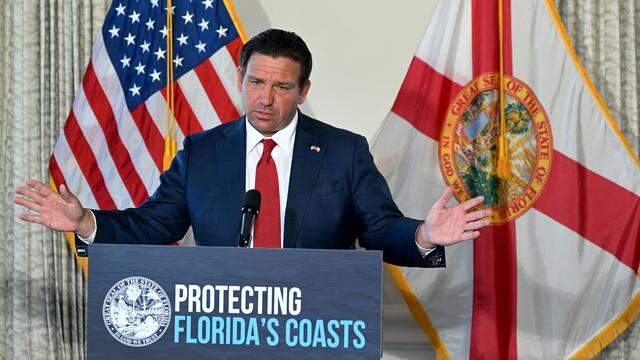Florida Gov. Ron DeSantis signed Senate Bill 302 into law on Thursday, March 19, 2026, at Pier 22 in Bradenton. The bill aims to block the development of a Terra Ceia cruise port terminal in Manatee County.